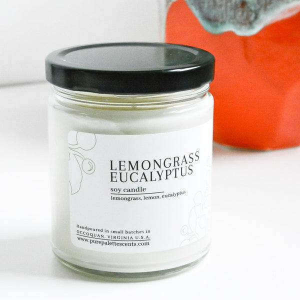 Lemongrass Eucalyptus Soy Candle