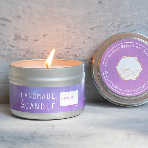 Lavender Spa Tin Candles