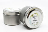 Wedding/Party Favors -  50 Two Ounces Travel Silver Tin Soy Candles Pattern B