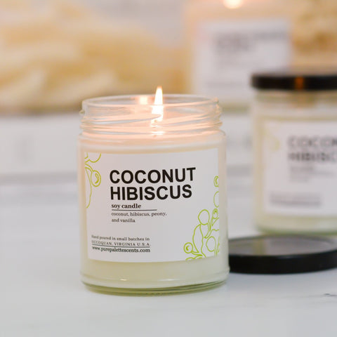 Coconut Hibiscus Soy Candle